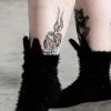 Killstar Clothing Cry Wolf Cosy Socks