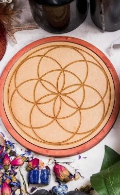 Crystals Crystal Grid For Prosperity Home Decor