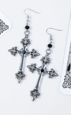 Gothic Jewellery Accessories Cursed Crusade Earrings