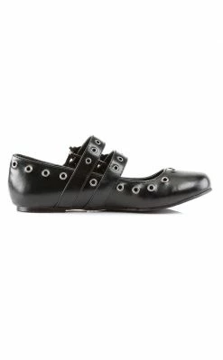 Demonia DAISY-03 Black Flats Shoes