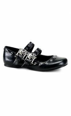 Demonia DAISY-03 Black Flats Shoes