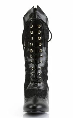 Funtasma DAME-115 Black Lace Boots