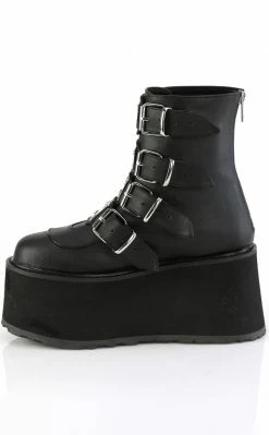 Demonia DAMNED-105 Black Matte Flatform Ankle Boots 9 Demonia DAMNED-105 Black Matte Flatform Ankle Boots