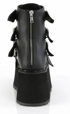Demonia DAMNED-105 Black Matte Flatform Ankle Boots 10 Demonia DAMNED-105 Black Matte Flatform Ankle Boots