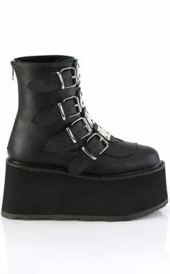 Demonia DAMNED-105 Black Matte Flatform Ankle Boots 11 Demonia DAMNED-105 Black Matte Flatform Ankle Boots