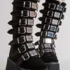 Demonia DAMNED-318 Black Velvet Boots (Au Stock) 1 Demonia DAMNED-318 Black Velvet Boots (Au Stock)