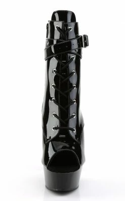 Pleaser Pole Shoes DELIGHT-1033 Black Ankle Boots