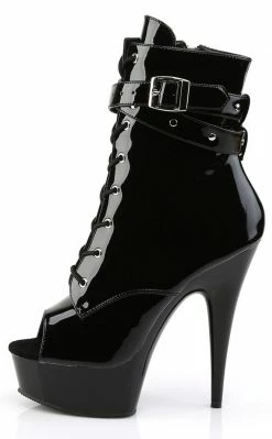 Pleaser Pole Shoes DELIGHT-1033 Black Ankle Boots