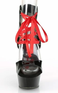 Pleaser DELIGHT-600-14FH Black Patent Heels Pole Shoes