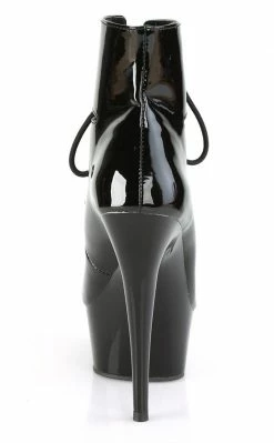 Pleaser Pole Shoes DELIGHT-600-22 Black Patent/Black Heels