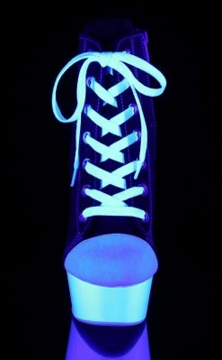 Pleaser DELIGHT-600SK-02 Black Canvas Heels