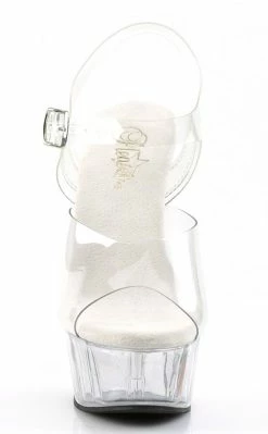 Pleaser Pole Shoes DELIGHT-608 Clear Heels