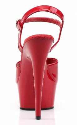 Pleaser DELIGHT-609 Red Pat/Red Heels