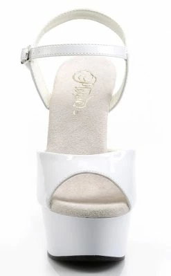 Pleaser Pole Shoes DELIGHT-609 White Heels