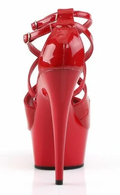 Pleaser DELIGHT-612 Red Heels