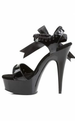 Pleaser DELIGHT-615 Black Heels Pole Shoes