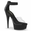 Pleaser DELIGHT-624 Clear/Black Heels Pole Shoes 1 Pleaser DELIGHT-624 Clear/Black Heels Pole Shoes