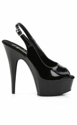 Pleaser DELIGHT-654 Black Heels