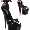 Pleaser DELIGHT-662 Black Heels