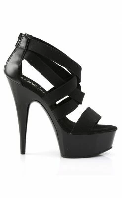 Pleaser DELIGHT-669 Black Heels