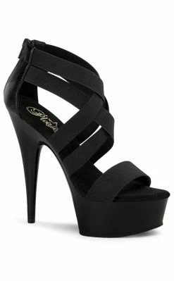 Pleaser DELIGHT-669 Black Heels