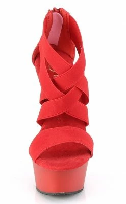 Pleaser DELIGHT-669 Red Heels