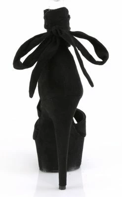 Pleaser DELIGHT-679 Black Faux Suede Heels Pole Shoes