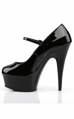 Pleaser DELIGHT-687 Black Heels