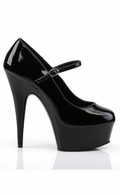 Pleaser DELIGHT-687 Black Heels