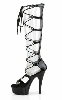 Pleaser DELIGHT-698 Black Heels