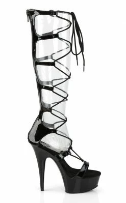 Pleaser DELIGHT-698 Black Heels