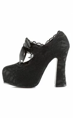 Demonia DEMON-11 Black Mary Jane Heels