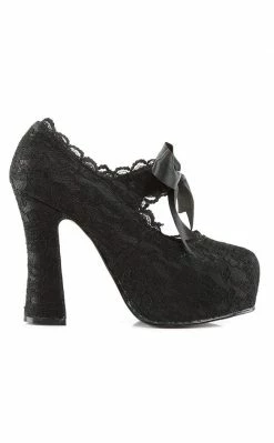 Demonia DEMON-11 Black Mary Jane Heels