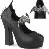 Demonia Shoes DEMON-18 Black Mary Jane Heels 2 Demonia Shoes DEMON-18 Black Mary Jane Heels
