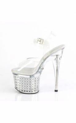 Pleaser DISCOLITE-708FLP Light Up Flower Heels Pole Shoes 10 Pleaser DISCOLITE-708FLP Light Up Flower Heels Pole Shoes