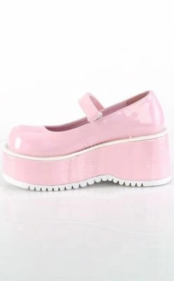 Demonia Shoes DOLLIE-01 Baby Pink Mary Janes 11 Demonia Shoes DOLLIE-01 Baby Pink Mary Janes
