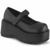 Demonia Shoes DOLLIE-01 Chunky Matte Black Mary Janes 1 Demonia Shoes DOLLIE-01 Chunky Matte Black Mary Janes