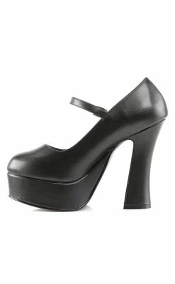 Demonia Shoes DOLLY-50 Black Mary Jane Heels