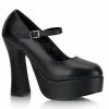 Demonia Shoes DOLLY-50 Black Mary Jane Heels