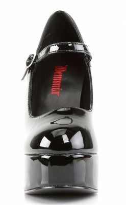 Demonia DOLLY-50 Black Patent Mary Jane Heels Shoes
