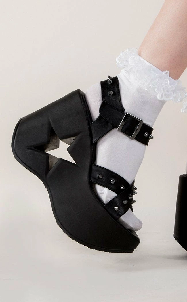 Demonia Shoes DYNAMITE-02 Black Wedge Heels (AU Stock) 5 Demonia Shoes DYNAMITE-02 Black Wedge Heels (AU Stock)