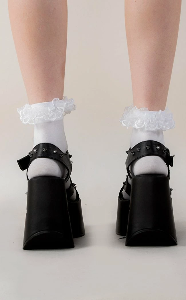 Demonia Shoes DYNAMITE-02 Black Wedge Heels (AU Stock) 6 Demonia Shoes DYNAMITE-02 Black Wedge Heels (AU Stock)