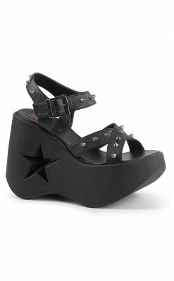 Demonia Shoes DYNAMITE-02 Black Wedge Heels (AU Stock) 11 Demonia Shoes DYNAMITE-02 Black Wedge Heels (AU Stock)