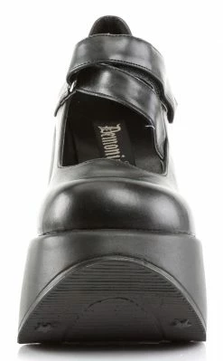 Demonia DYNAMITE-03 Black Mary Jane Wedge Heels