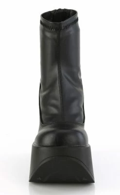 Demonia Shoes DYNAMITE-100 Black Matte Ankle Boots