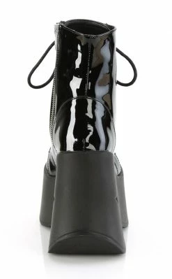 Demonia DYNAMITE-106 Black Patent Ankle Boots Shoes