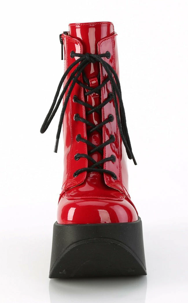 Demonia DYNAMITE-106 Red Patent Ankle Boots 4 Demonia DYNAMITE-106 Red Patent Ankle Boots