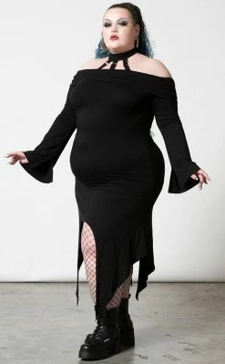 Killstar Clothing Damnation Bardot Dress