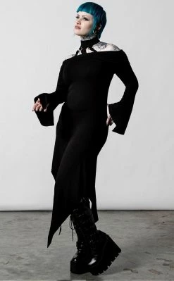 Killstar Clothing Damnation Bardot Dress