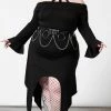 Killstar Clothing Damnation Bardot Dress